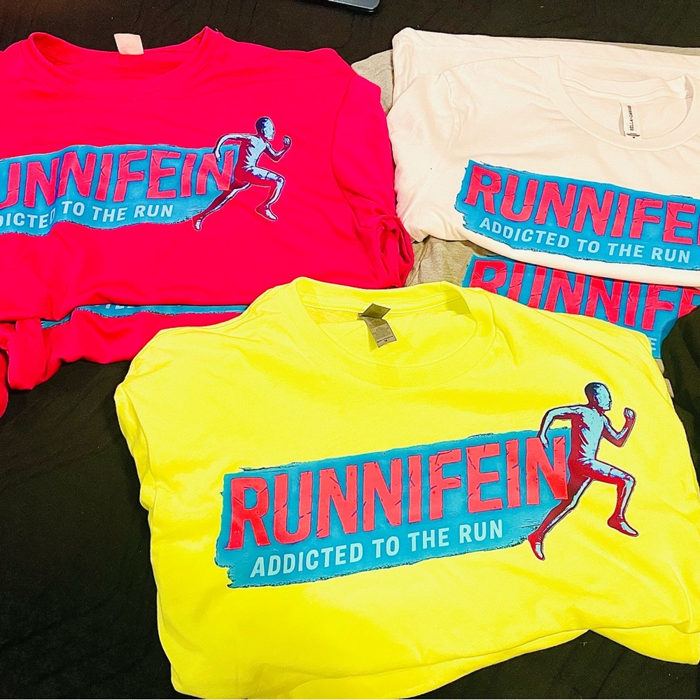 Women's Short Sleeve Graphic Tee - Neon Yellow, Bright Pink, Classic White